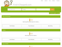 Tablet Screenshot of finditcheapest.com